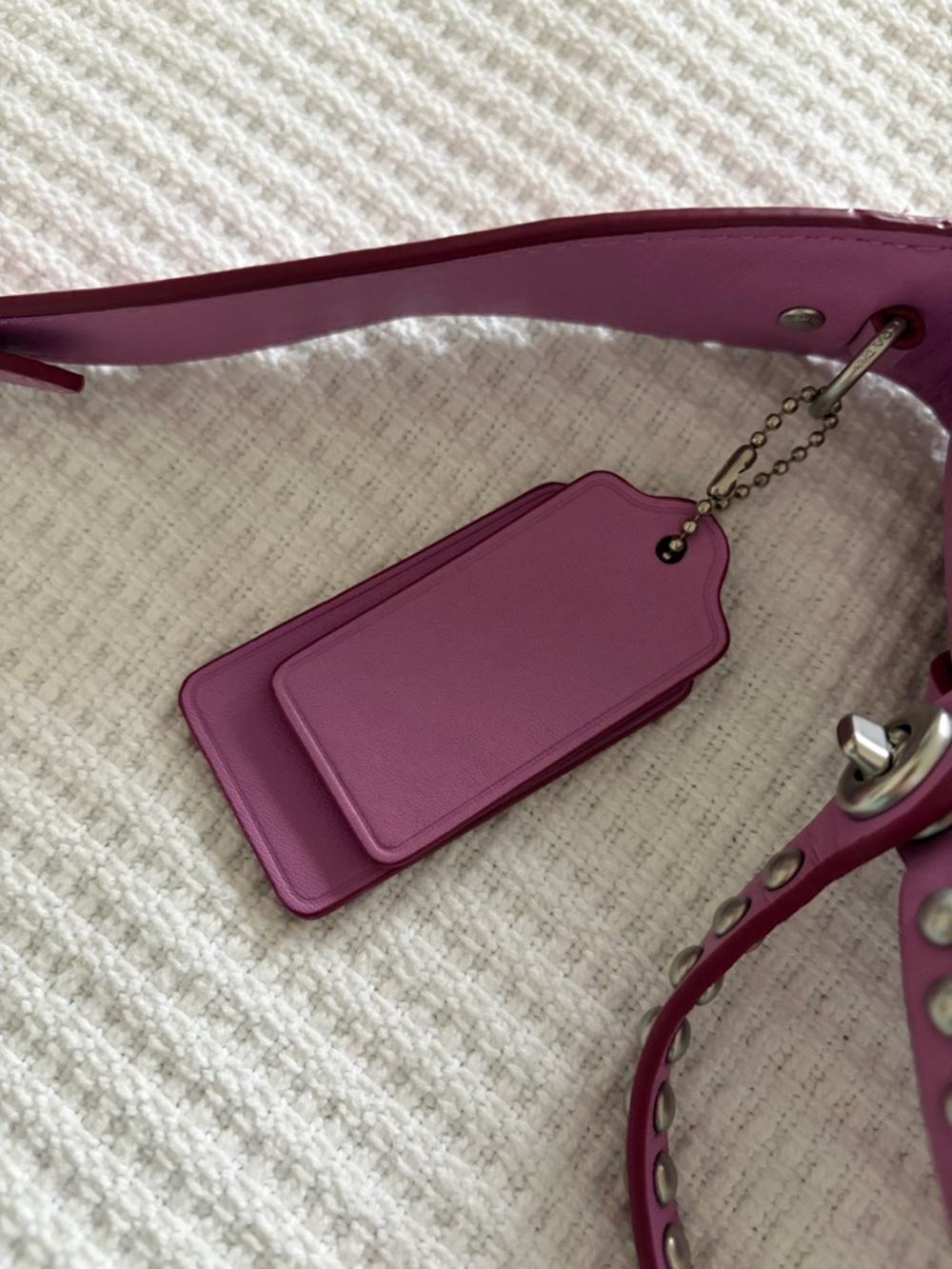 Coach Rivets Dakotah 15 Puce Purple Pink Crossbody 35751 - Picture 6 of 7